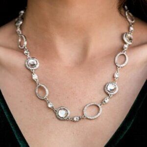 Pushing Your LUXE White Necklace